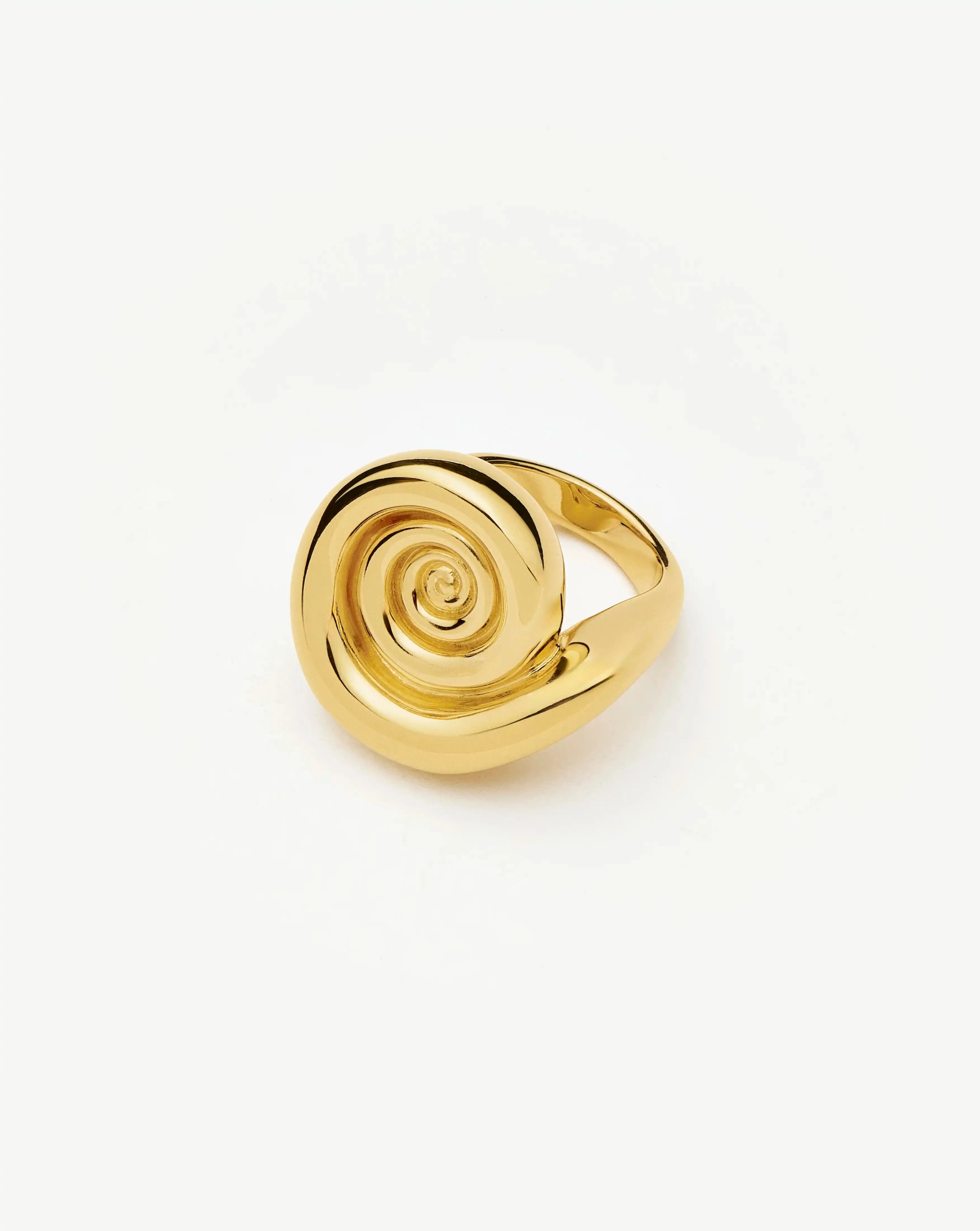 Spiral Statement Ring | 18ct Gold Plated Rings Missoma 