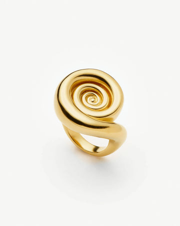 Spiral Statement Ring | 18ct Gold Plated Rings Missoma 