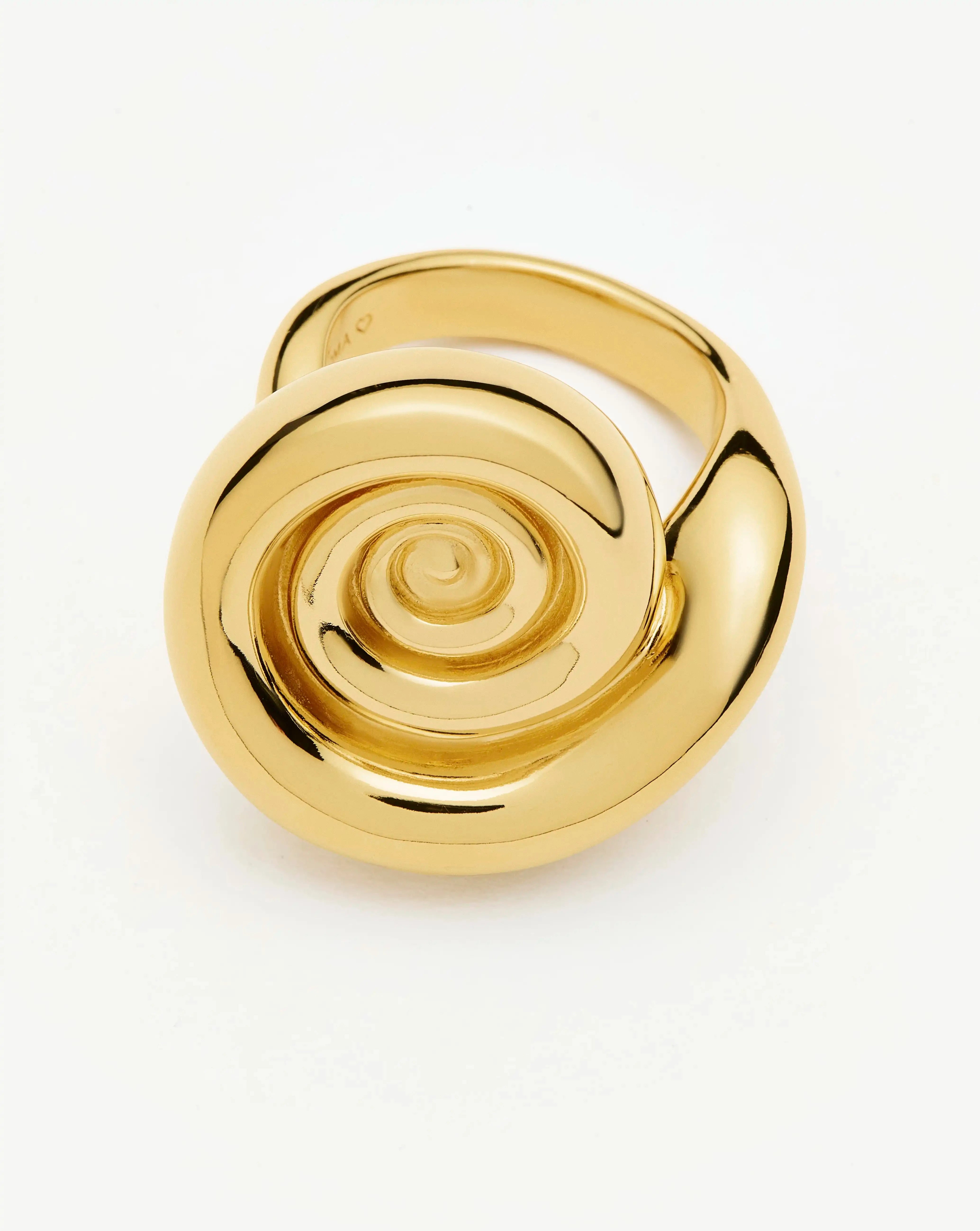 Spiral Statement Ring | 18ct Gold Plated Rings Missoma 