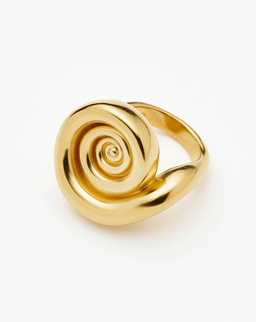Spiral Statement Ring | 18ct Gold Plated Rings Missoma 