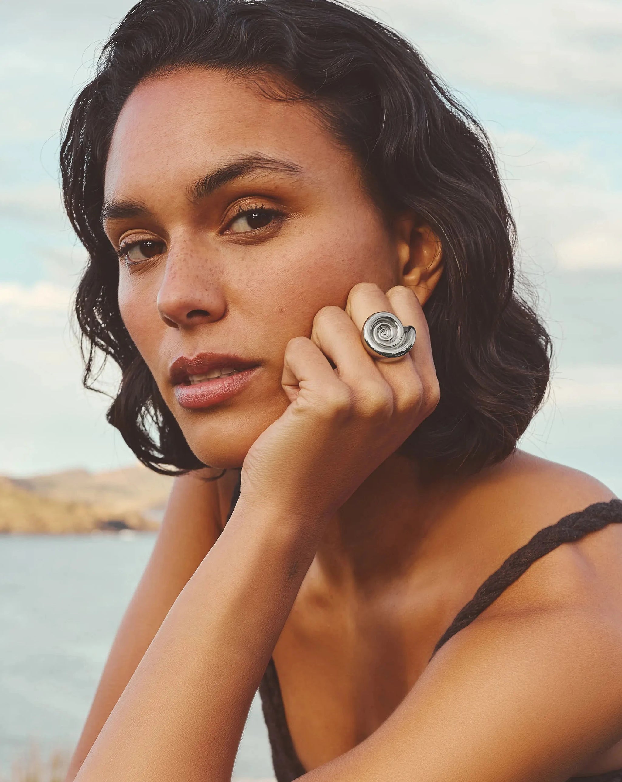 Spiral Statement Ring | Silver Plated Rings Missoma 