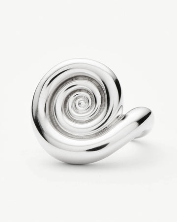 Spiral Statement Ring | Silver Plated Rings Missoma 
