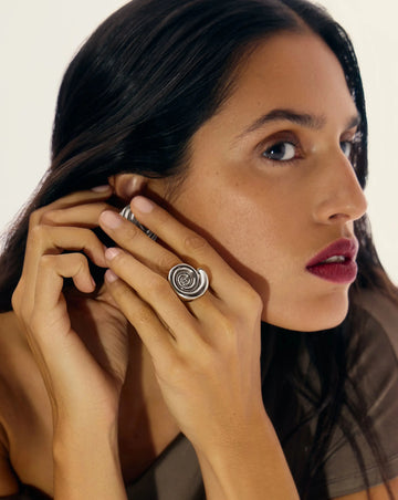 Spiral Statement Ring | Silver Plated Rings Missoma 
