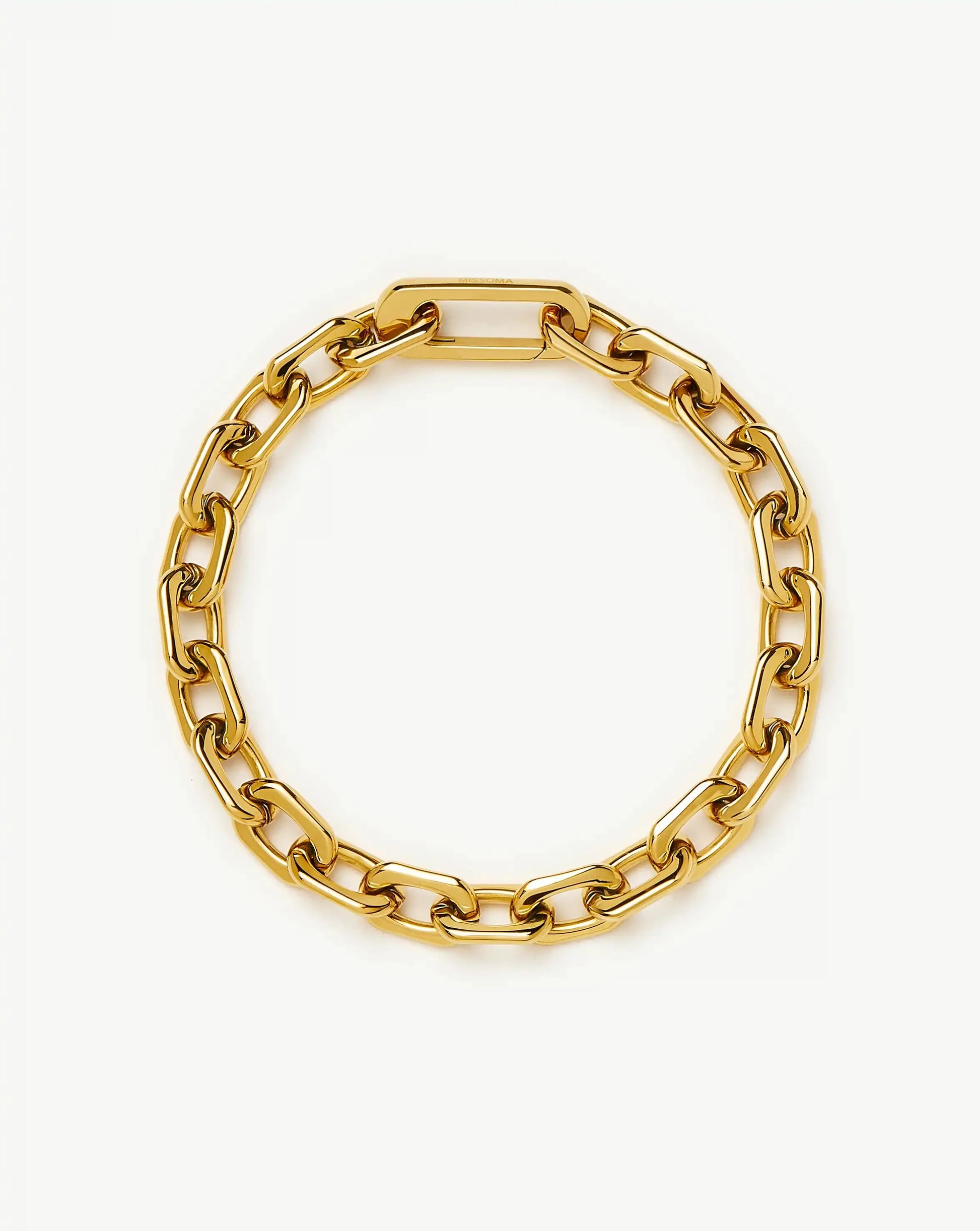 Square Paperclip Chain Bracelet | 18ct Gold Plated Bracelets Missoma 
