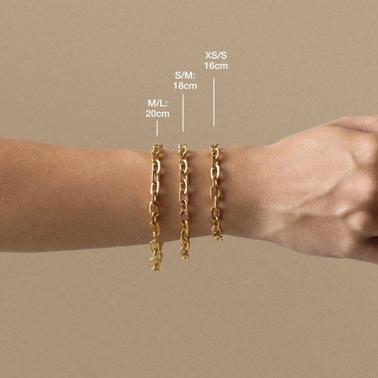 Square Paperclip Chain Bracelet | Platinum Plated Bracelets Missoma 