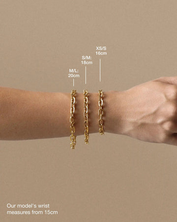 Square Paperclip Chain Bracelet | Platinum Plated Bracelets Missoma 