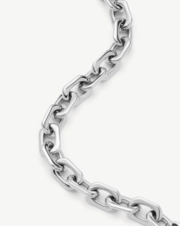 Square Paperclip Chain Bracelet | Platinum Plated Bracelets Missoma 