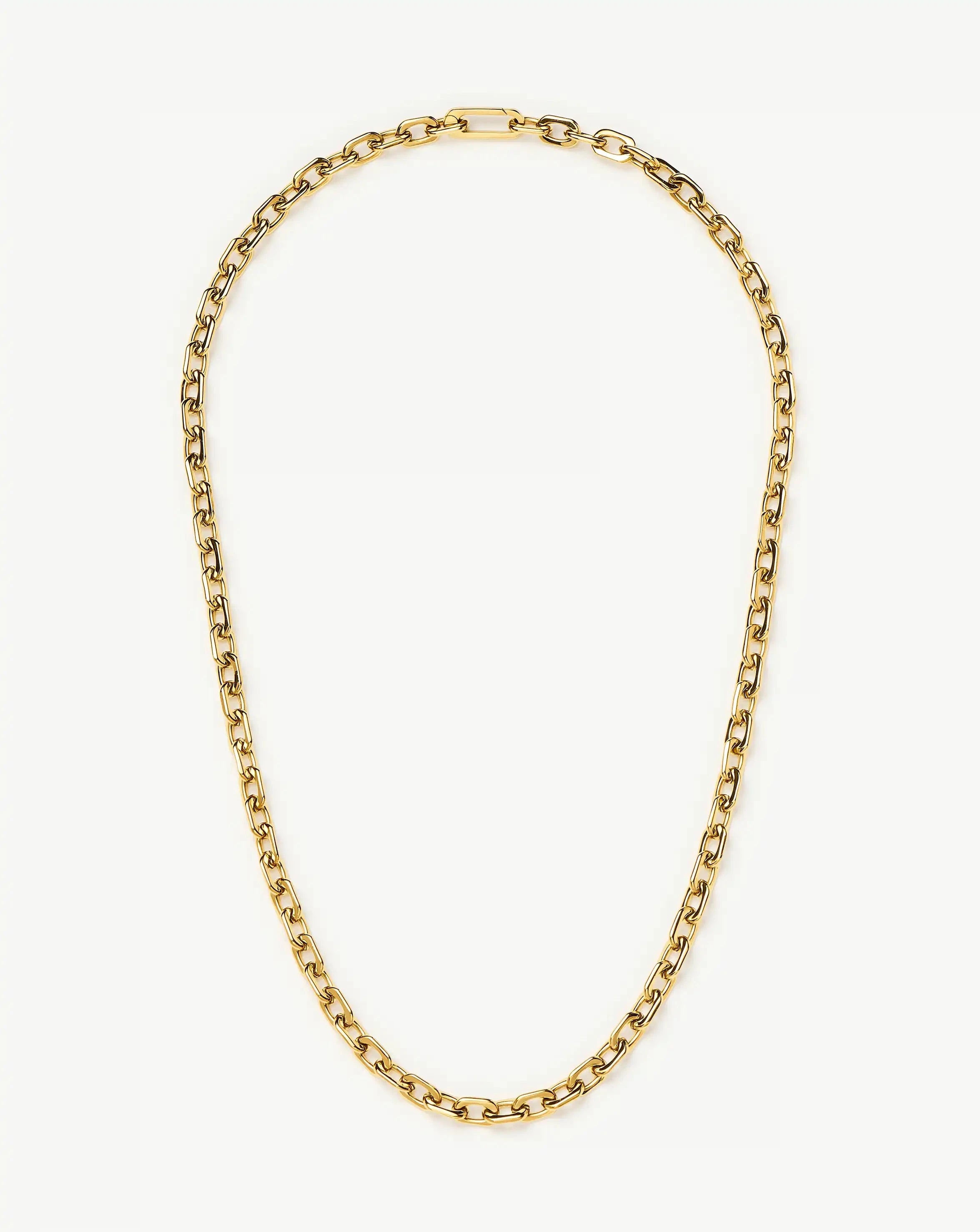 Square Paperclip Chain Necklace | 18ct Gold Plated Necklaces Missoma 