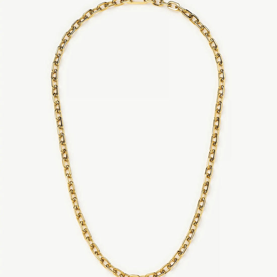 Square Paperclip Chain Necklace | 18ct Gold Plated Necklaces Missoma 