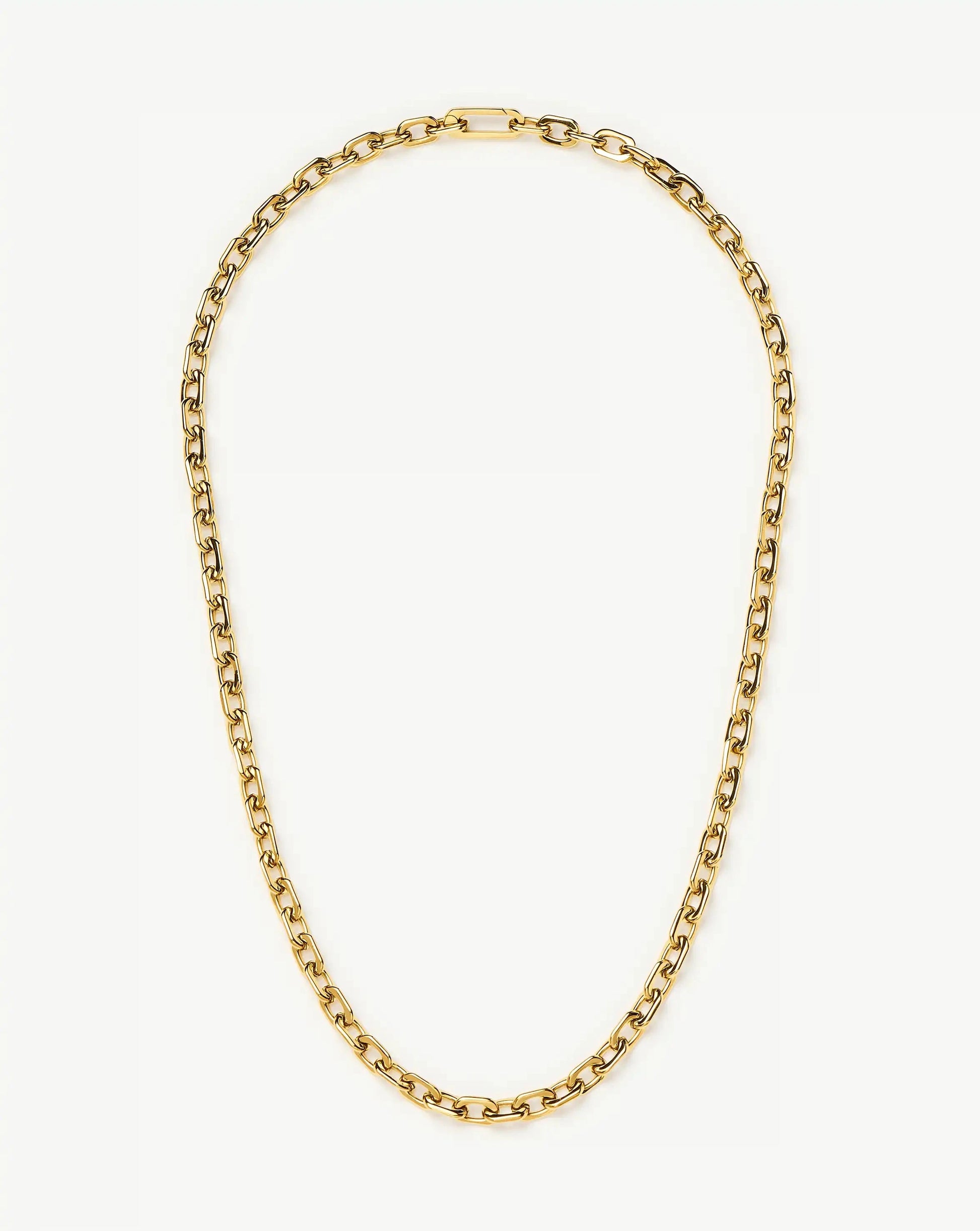 Square Paperclip Chain Necklace | 18ct Gold Plated Necklaces Missoma 