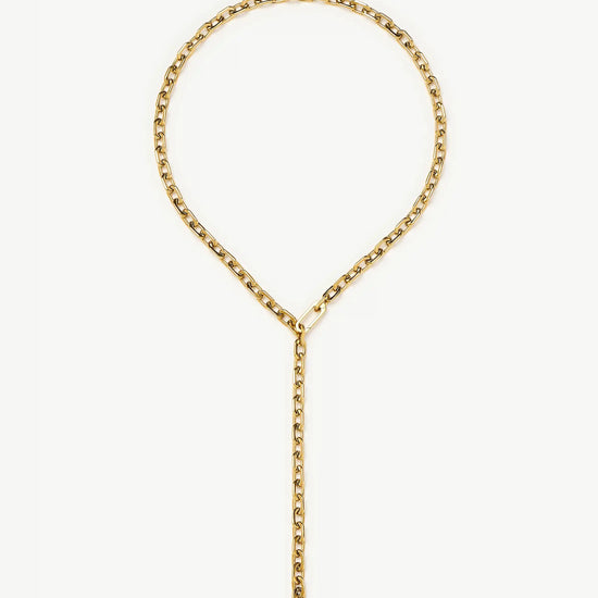 Square Paperclip Chain Necklace | 18ct Gold Plated Necklaces Missoma 