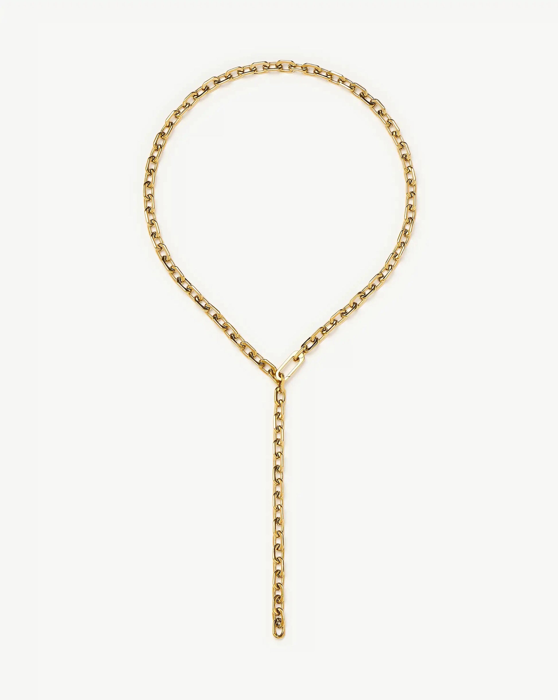 Square Paperclip Chain Necklace | 18ct Gold Plated Necklaces Missoma 