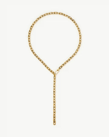 Square Paperclip Chain Necklace | 18ct Gold Plated Necklaces Missoma 