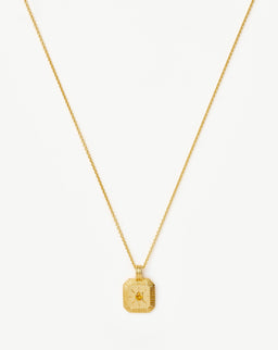 November Birthstone Pendant Necklace | 18ct Gold Vermeil/Citrine