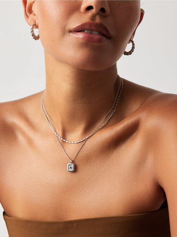 Star Ridge Birthstone Pendant Necklace - Amethyst/February Necklaces Missoma 