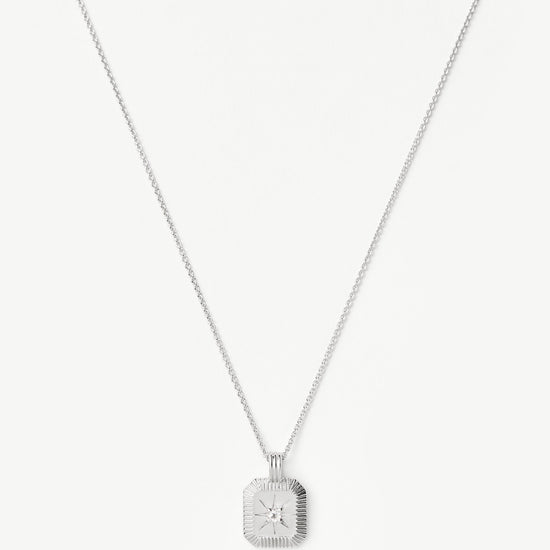 Star Ridge Birthstone Pendant Necklace - Crystal/April Necklaces Missoma 