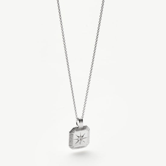 Star Ridge Birthstone Pendant Necklace - Crystal/April Necklaces Missoma 
