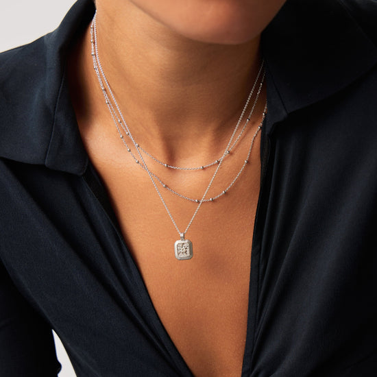 Star Ridge Birthstone Pendant Necklace - Crystal/April Necklaces Missoma 