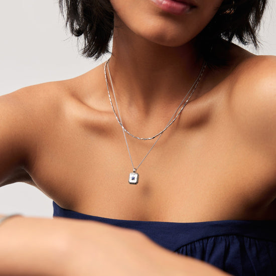 Star Ridge Birthstone Pendant Necklace - Lapis/September Necklaces Missoma 
