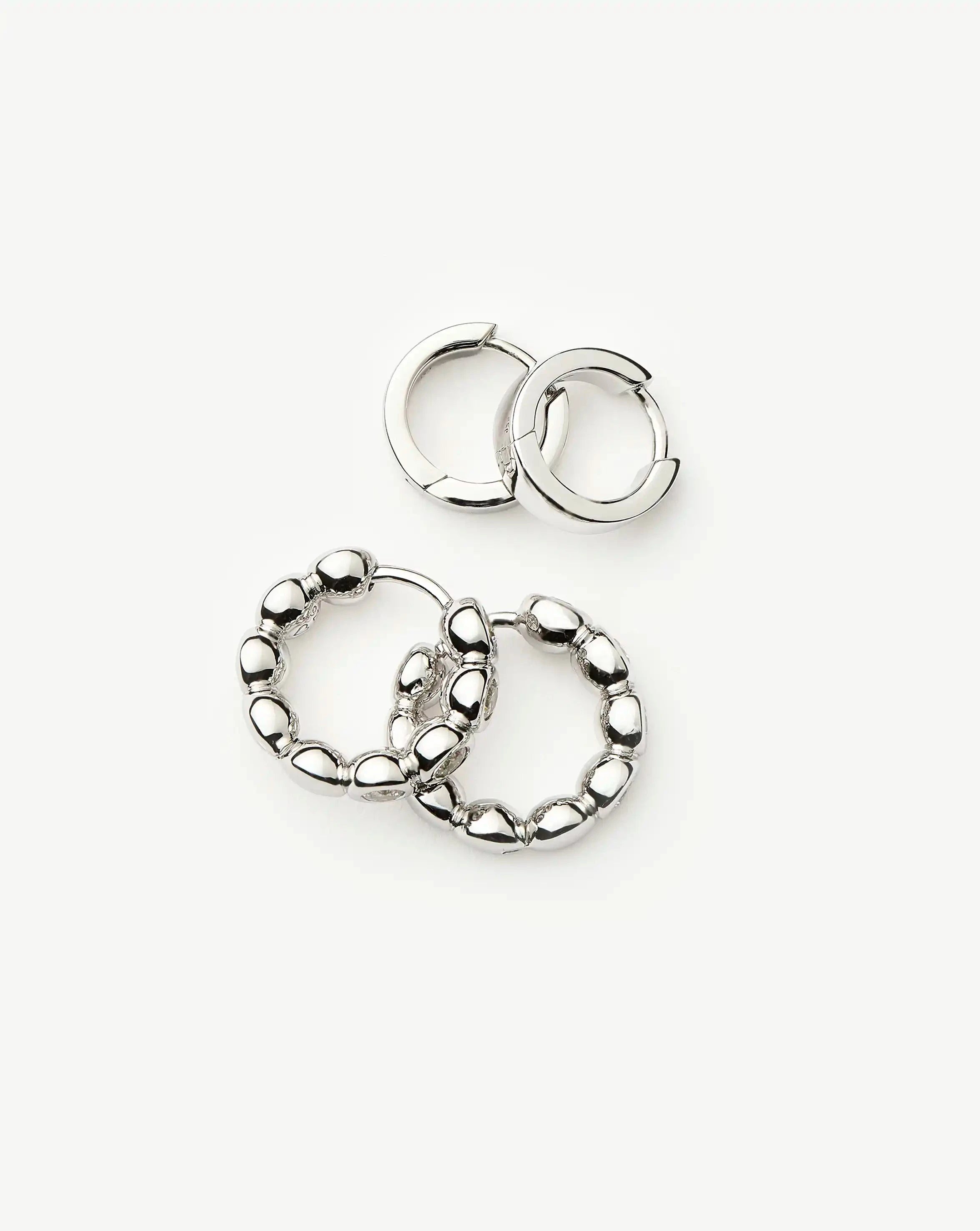 Tennis & Chubby Hoop Earring Set | Sterling Silver Earrings Missoma 