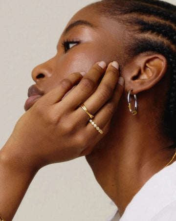 Tennis Eternity Stacking Ring | 18ct Gold Vermeil/Cubic Zirconia Rings Missoma 