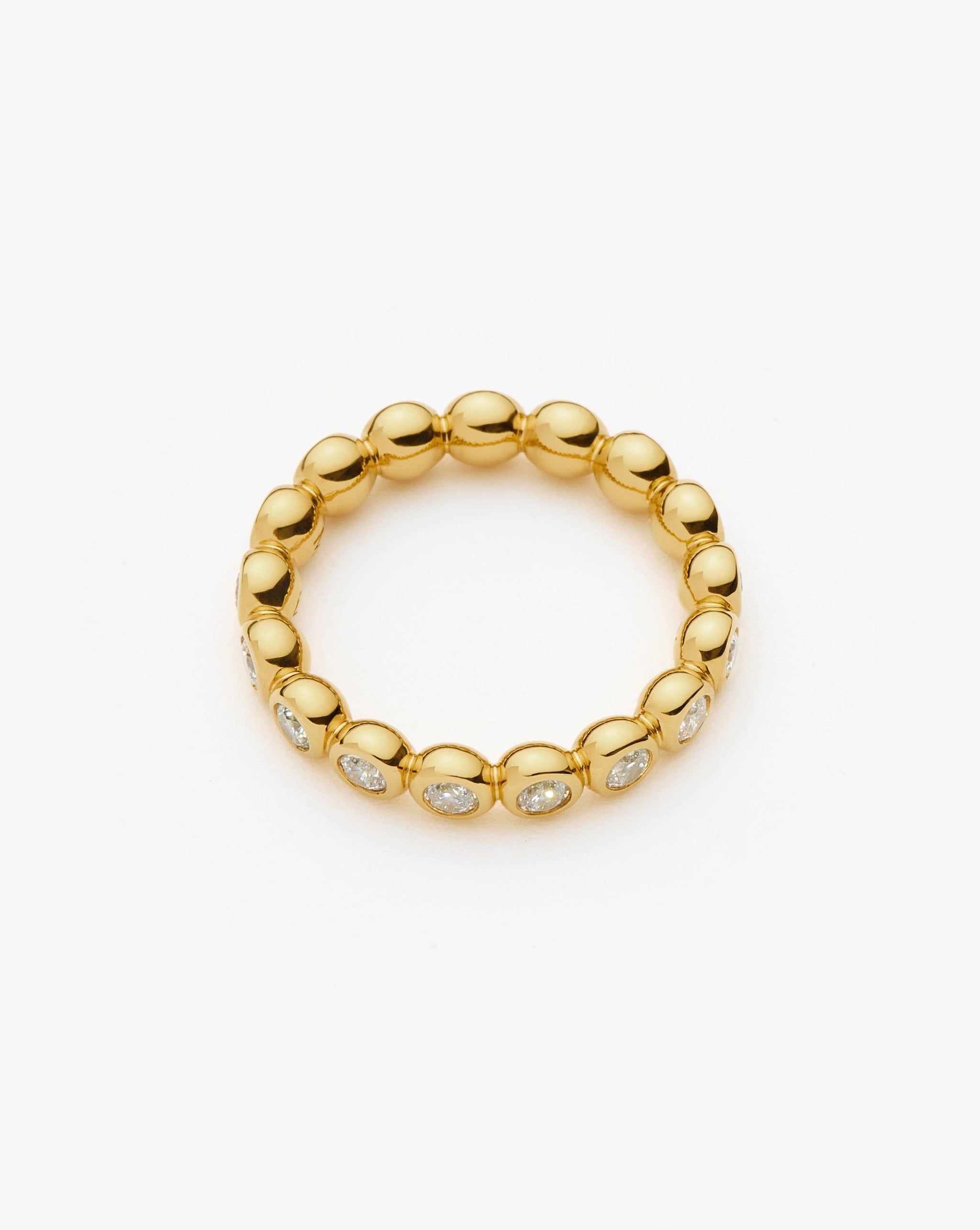 Tennis Eternity Stacking Ring | 18ct Gold Vermeil/Cubic Zirconia Rings Missoma 