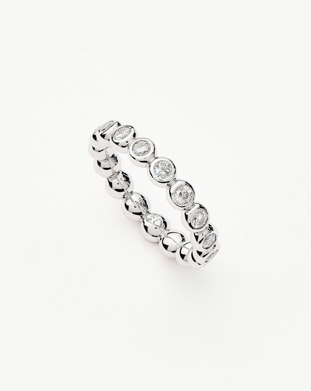 Tennis Eternity Stacking Ring | Sterling Silver/Cubic Zirconia | Missoma