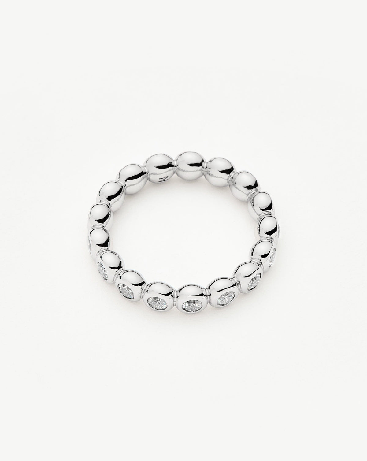 Tennis Eternity Stacking Ring | Sterling Silver/Cubic Zirconia Rings Missoma 