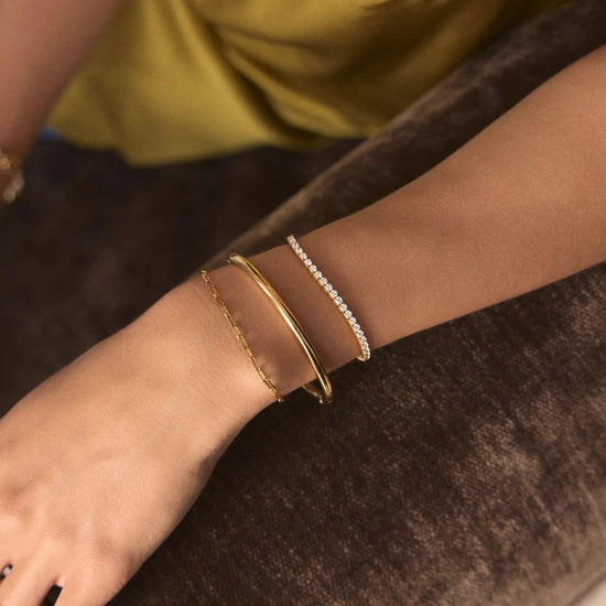 Tennis Everyday Bracelet | 18ct Gold Plated/Cubic Zirconia Bracelets Missoma 