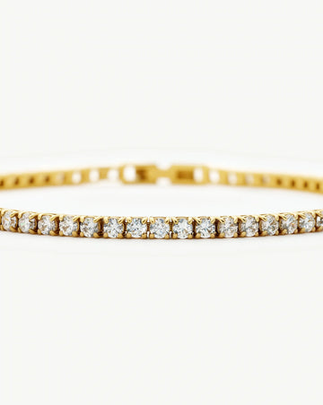 Tennis Everyday Bracelet | 18ct Gold Plated/Cubic Zirconia Bracelets Missoma 