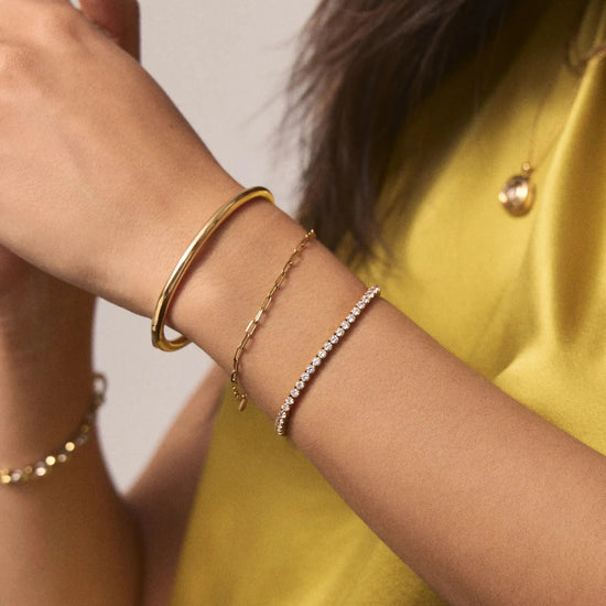 Tennis Everyday Bracelet | 18ct Gold Plated/Cubic Zirconia Bracelets Missoma 
