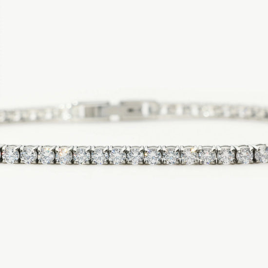 Tennis Everyday Bracelet | Platinum Plated/Cubic Zirconia Bracelets Missoma 