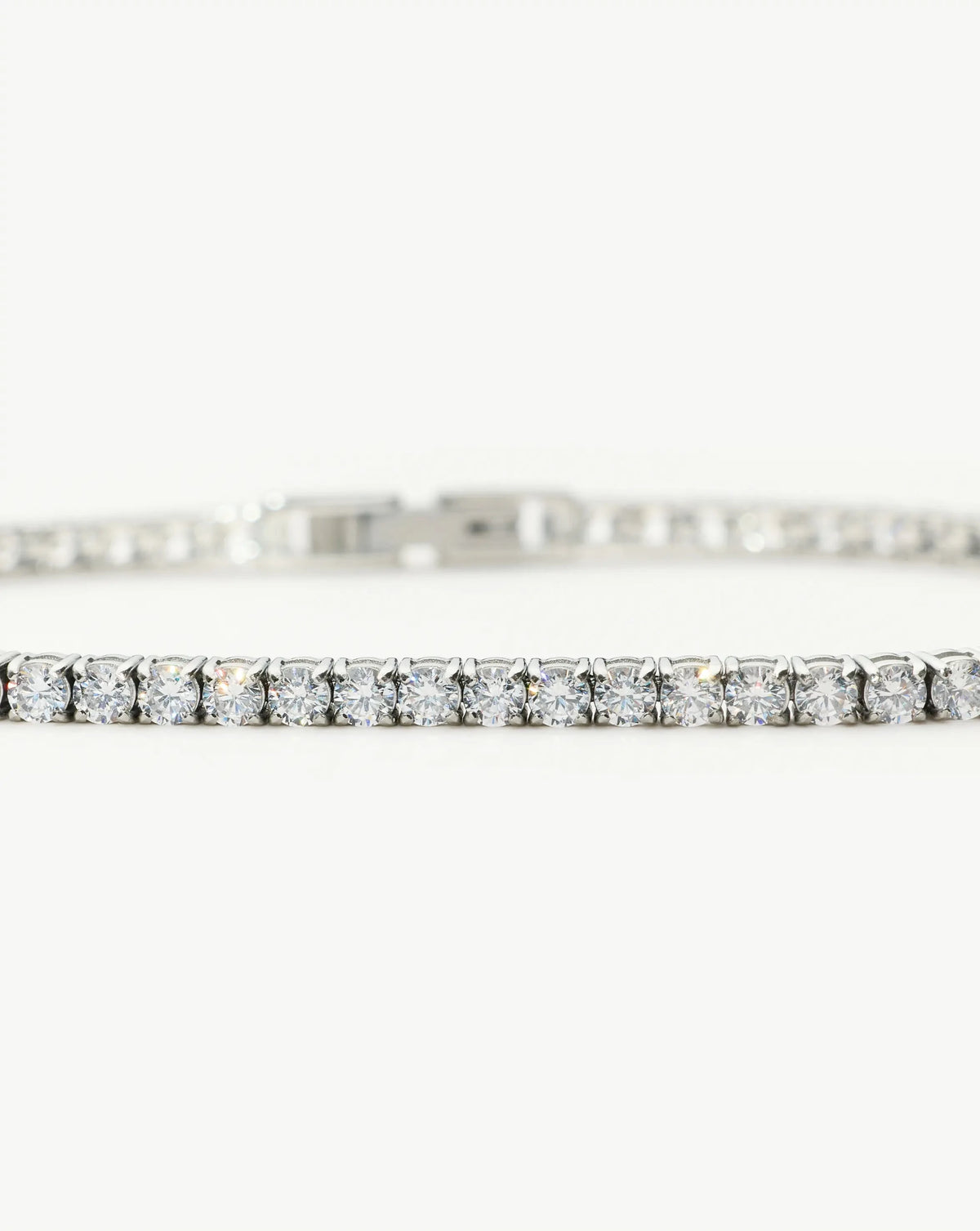 Tennis Everyday Bracelet | Platinum Plated/Cubic Zirconia Bracelets Missoma 