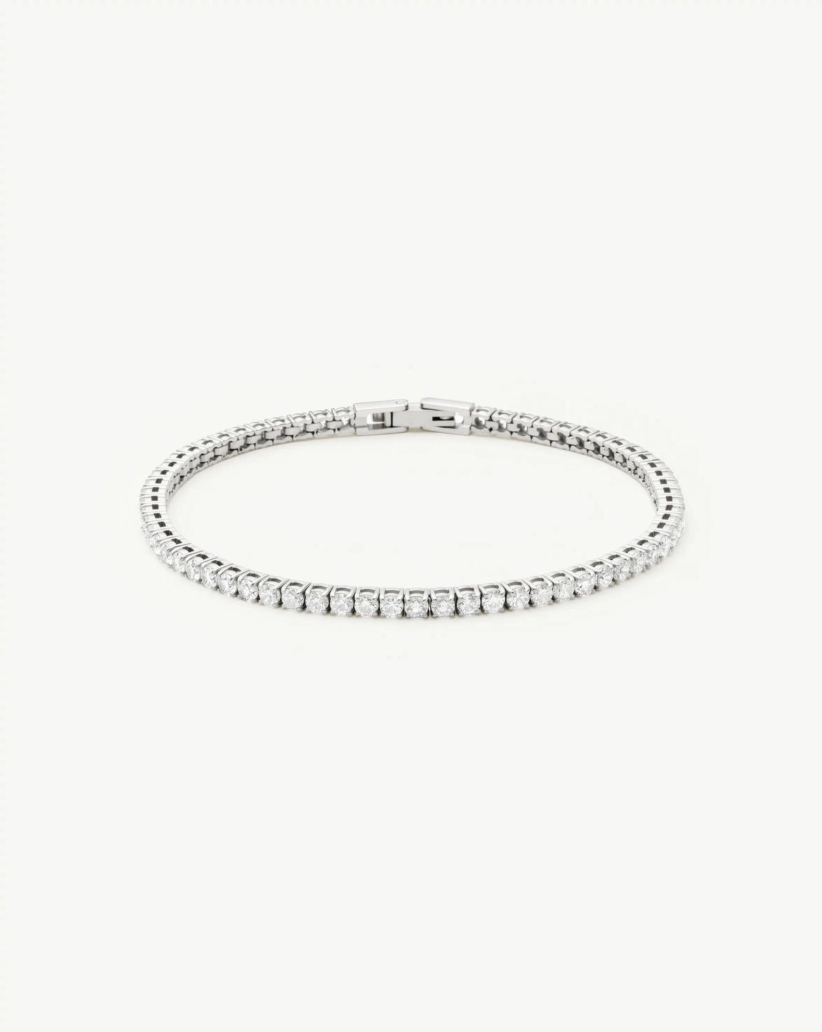 Tennis Everyday Bracelet | Platinum Plated/Cubic Zirconia Bracelets Missoma 