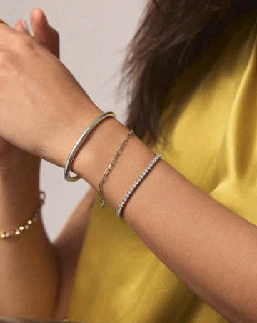 Tennis Everyday Bracelet | Platinum Plated/Cubic Zirconia Bracelets Missoma 