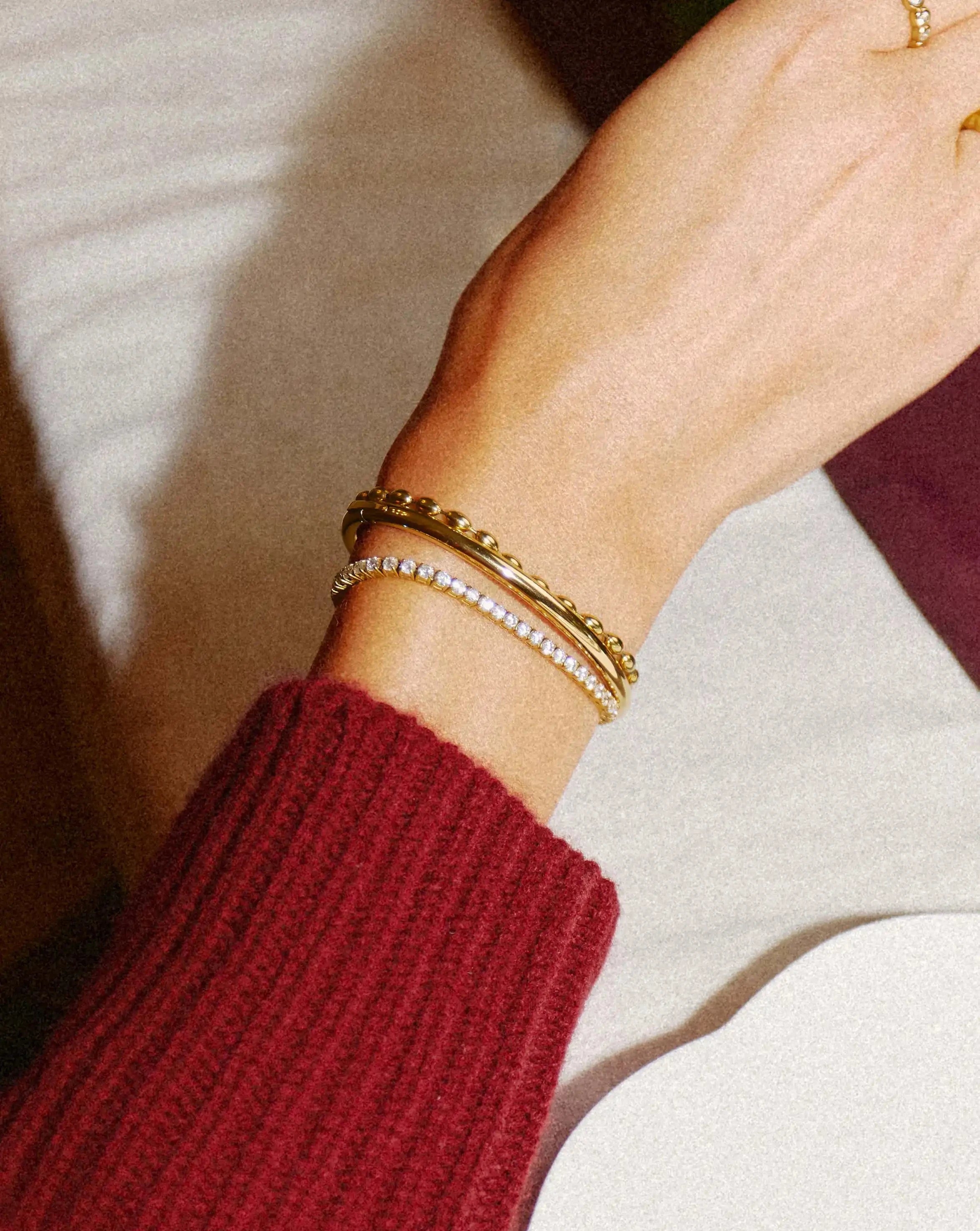 Tennis Round Bracelet | 18ct Gold Plated Cubic Zirconia Bracelets Missoma 