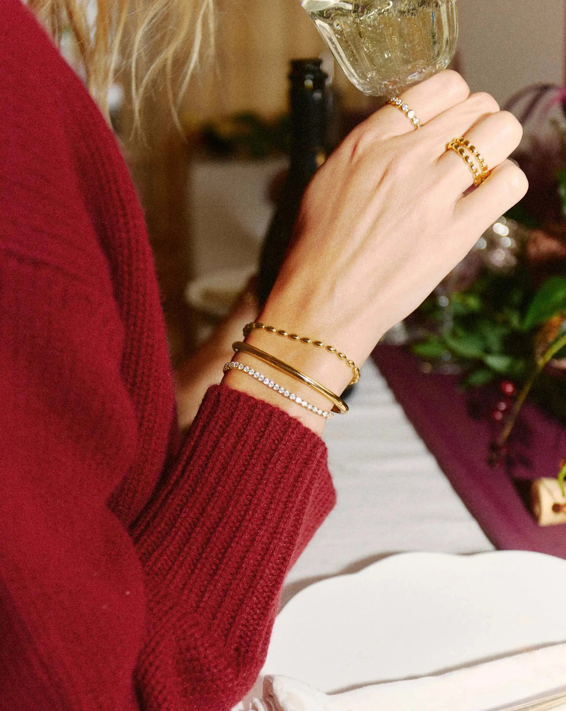Tennis Round Bracelet | 18ct Gold Plated Cubic Zirconia Bracelets Missoma 