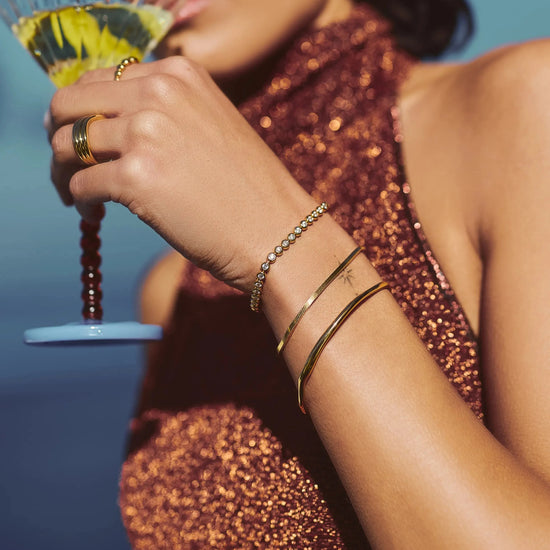 Tennis Round Bracelet | 18ct Gold Vermeil Cubic Zirconia Bracelets Missoma 