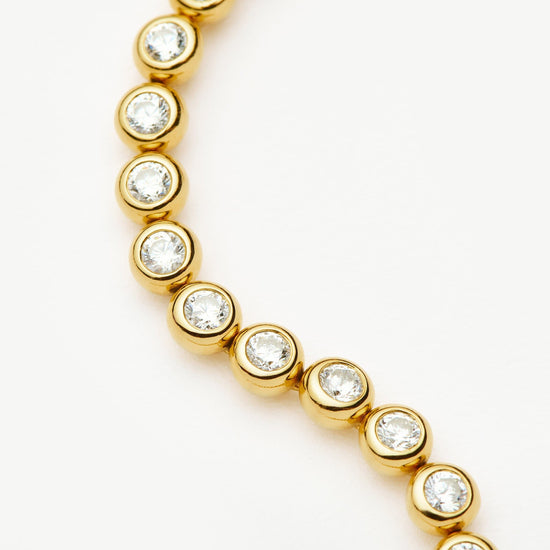 Tennis Round Bracelet | 18ct Gold Vermeil Cubic Zirconia Bracelets Missoma 