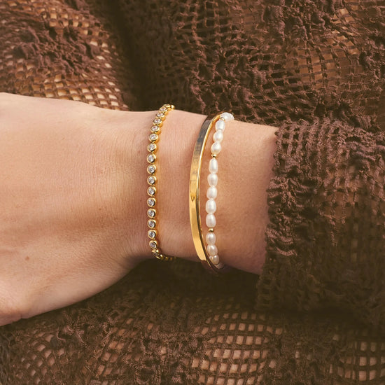 Tennis Round Bracelet | 18ct Gold Vermeil Cubic Zirconia Bracelets Missoma 