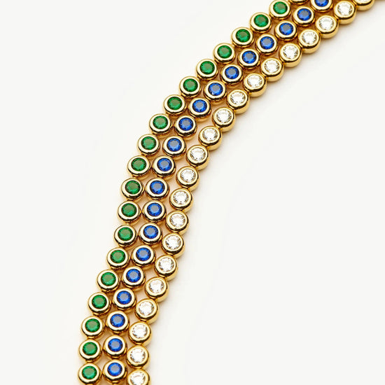 Tennis Round Bracelet | 18ct Gold Vermeil Cubic Zirconia Bracelets Missoma 