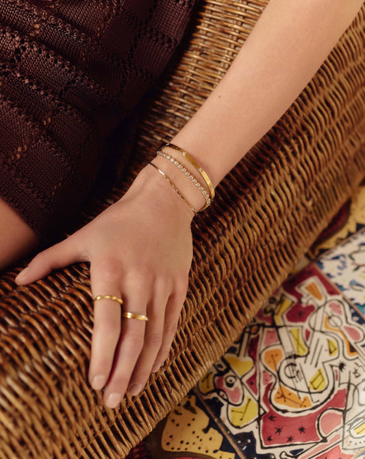 Tennis Round Bracelet | 18ct Gold Vermeil Cubic Zirconia Bracelets Missoma 