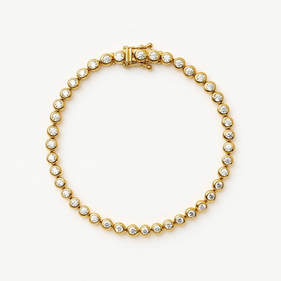 Tennis Round Bracelet | 18ct Gold Vermeil Cubic Zirconia Bracelets Missoma 