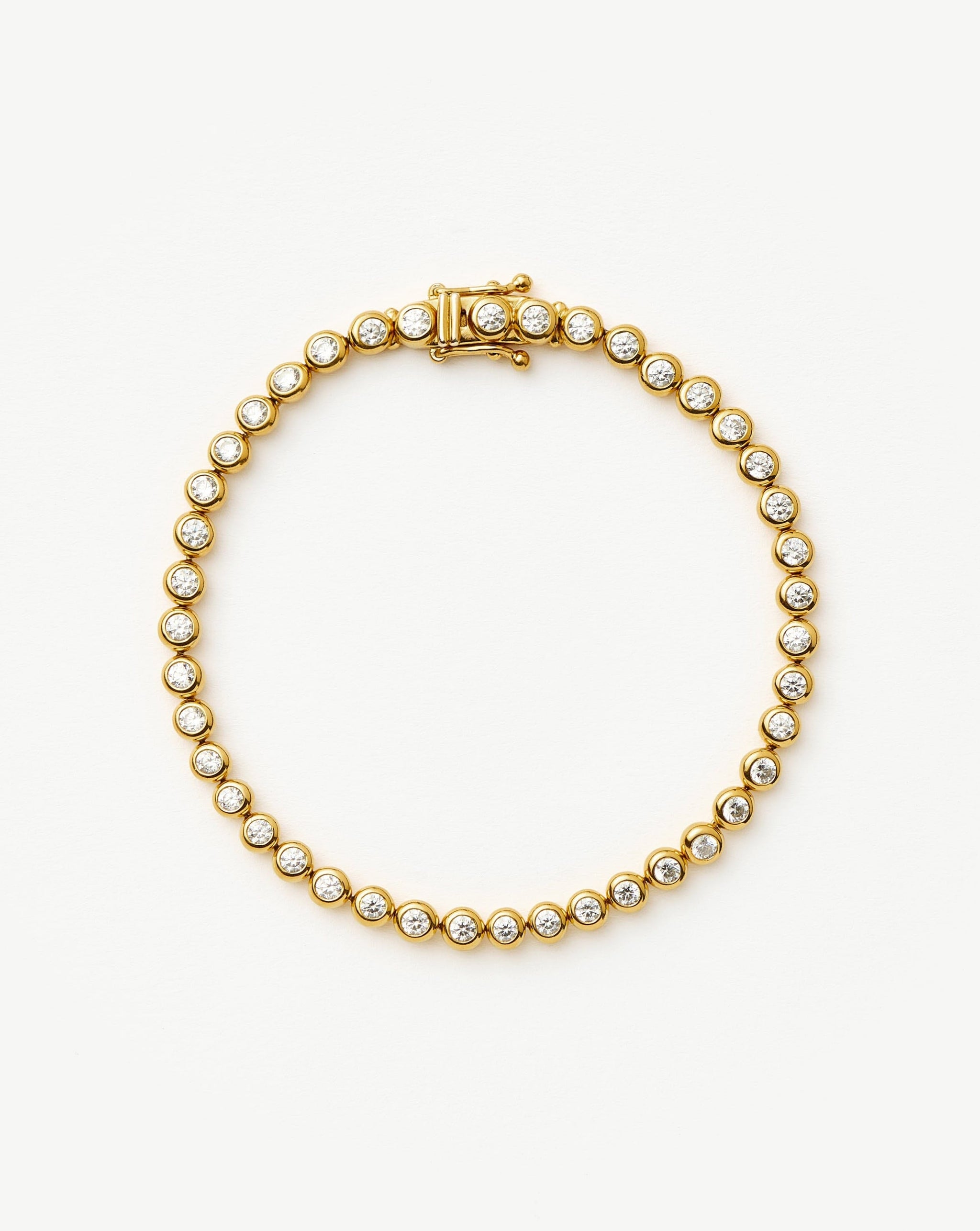 Tennis Round Bracelet | 18ct Gold Vermeil Cubic Zirconia Bracelets Missoma 