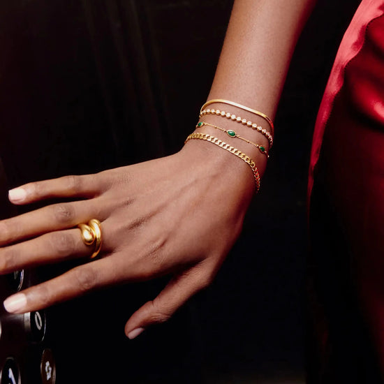 Tennis Round Bracelet | 18ct Gold Vermeil Cubic Zirconia Bracelets Missoma 