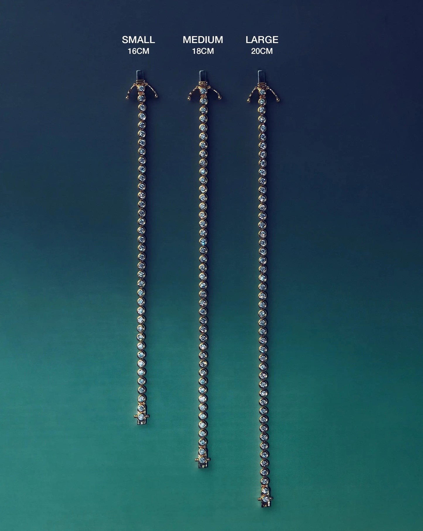 Tennis Round Bracelet | 18ct Gold Vermeil/Emerald Green Nano-crystal Bracelets Missoma 