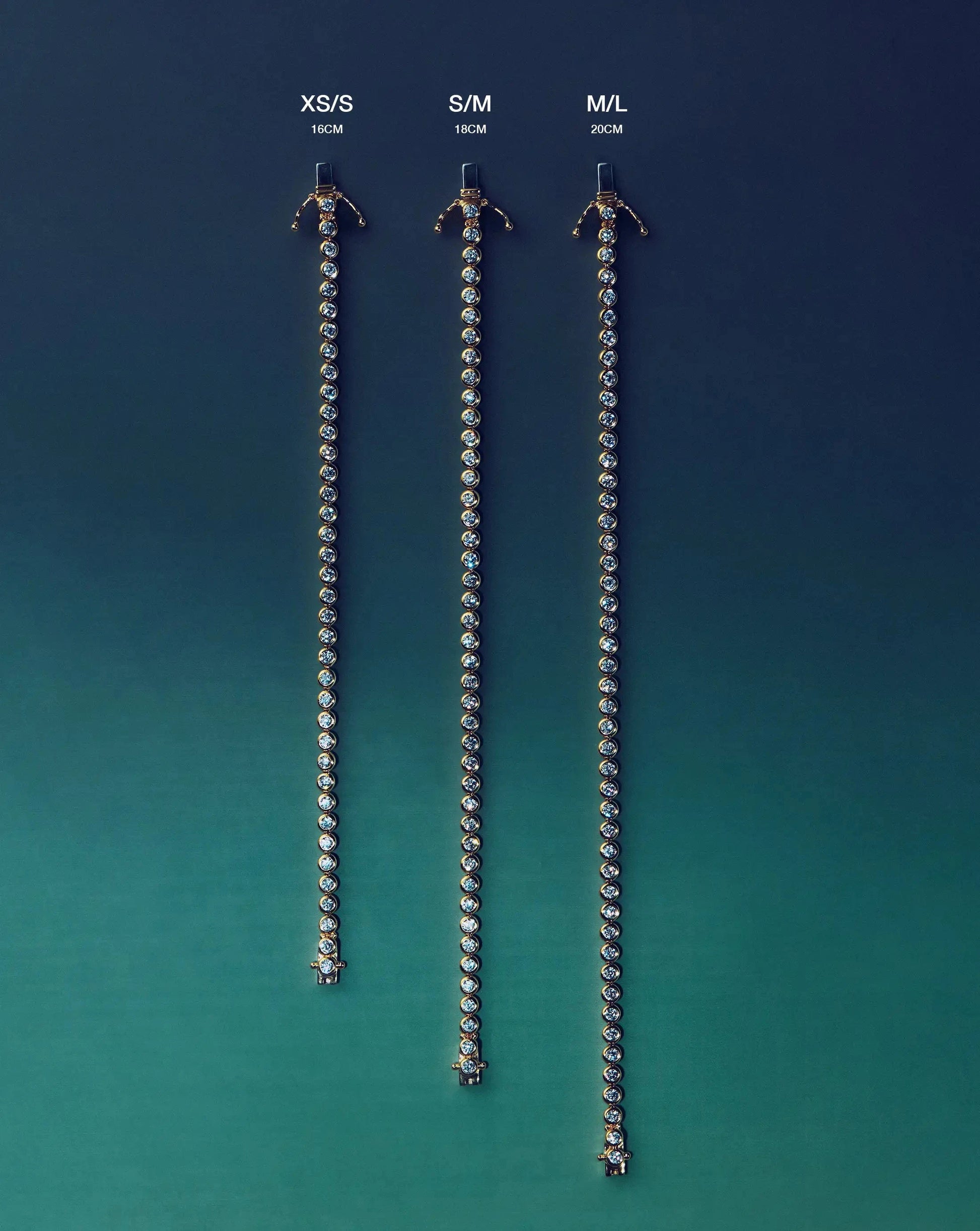 Tennis Round Bracelet | Sterling Silver/Sapphire Blue Nano-crystal Bracelets Missoma 