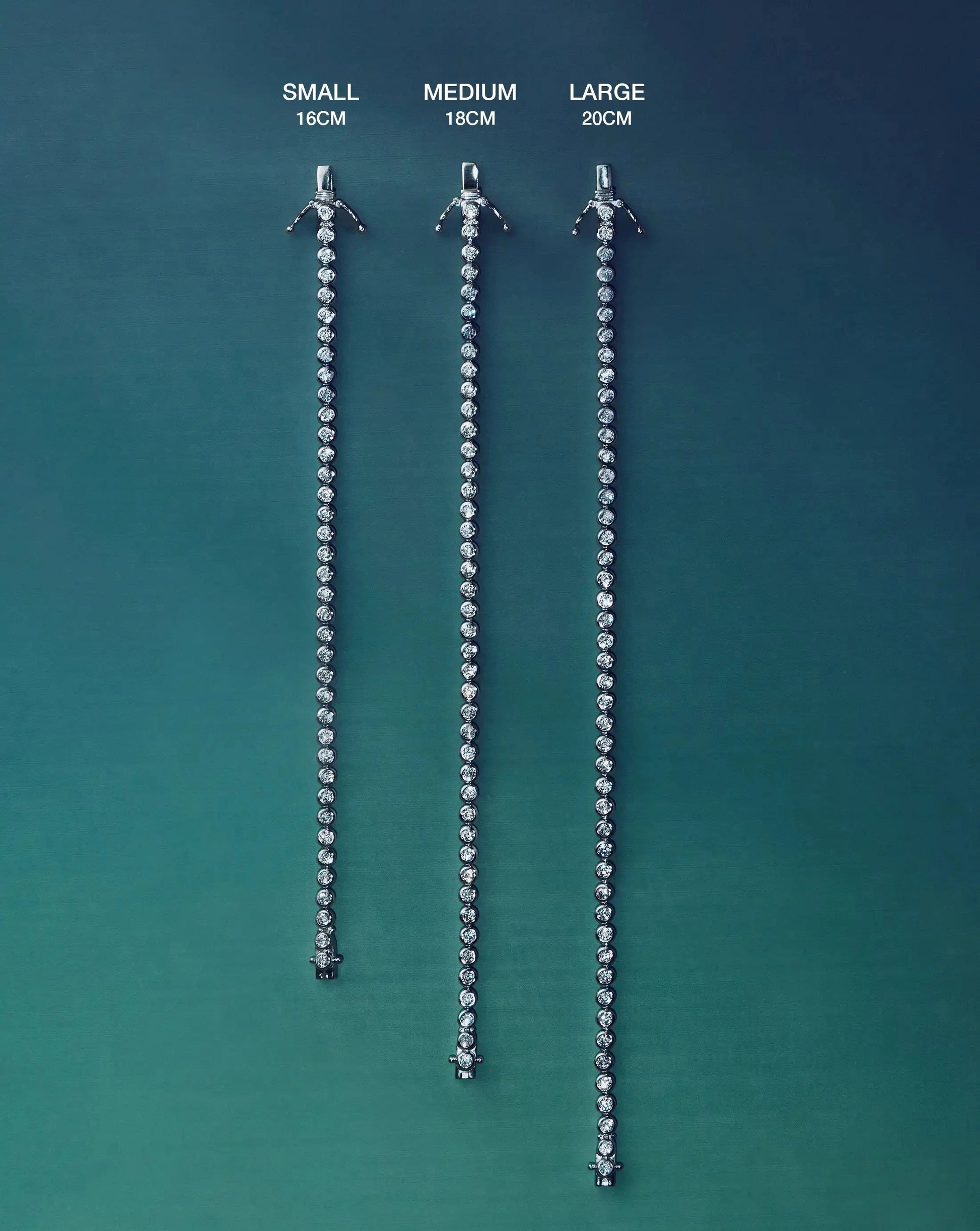 Tennis Round Bracelet | Sterling Silver/Sapphire Blue Nano-crystal Bracelets Missoma 