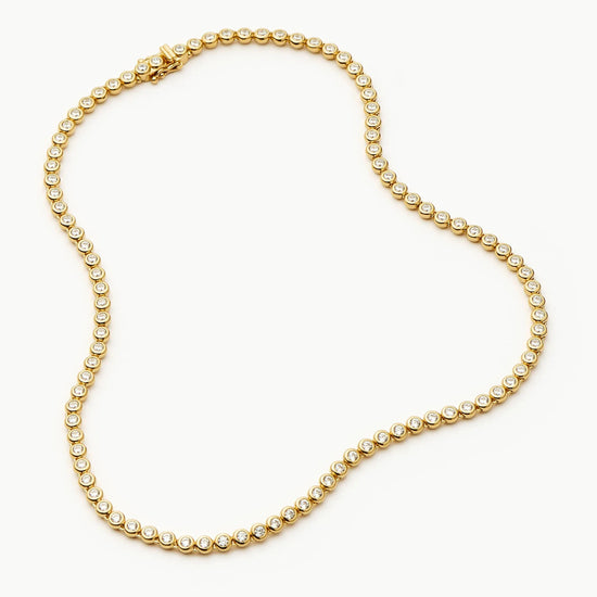 Tennis Round Necklace | 18ct Gold Plated/Cubic Zirconia Necklaces Missoma 