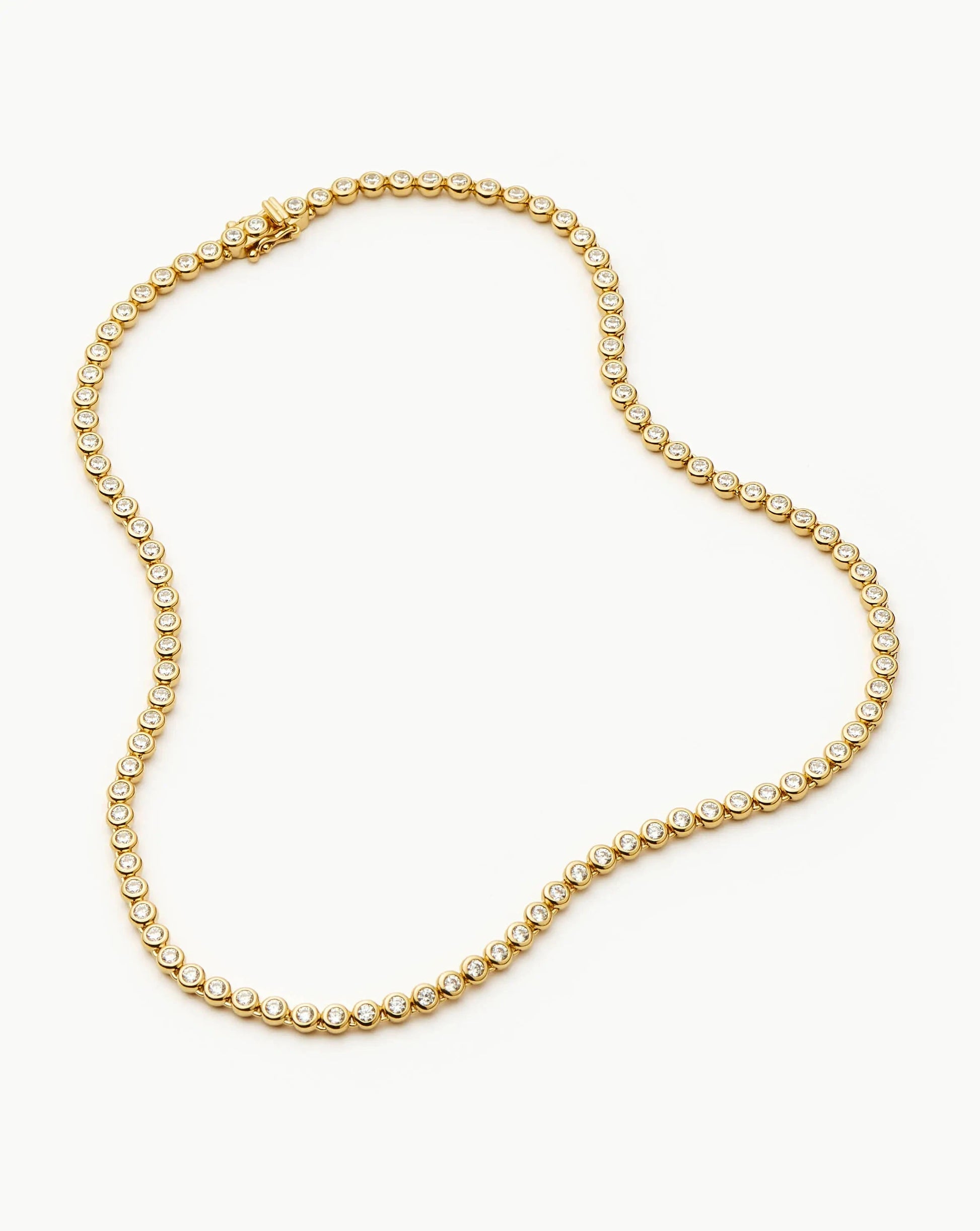 Tennis Round Necklace | 18ct Gold Plated/Cubic Zirconia Necklaces Missoma 
